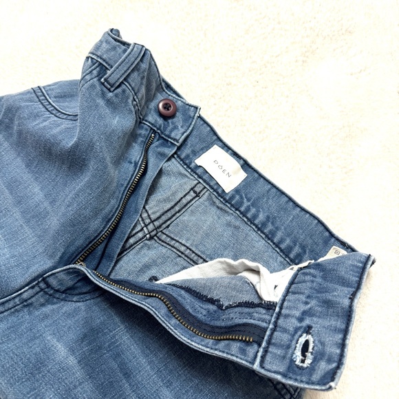 Doen sz 23 Blue Wide Leg Jeans Pants High Waist Cotton - Picture 11 of 11